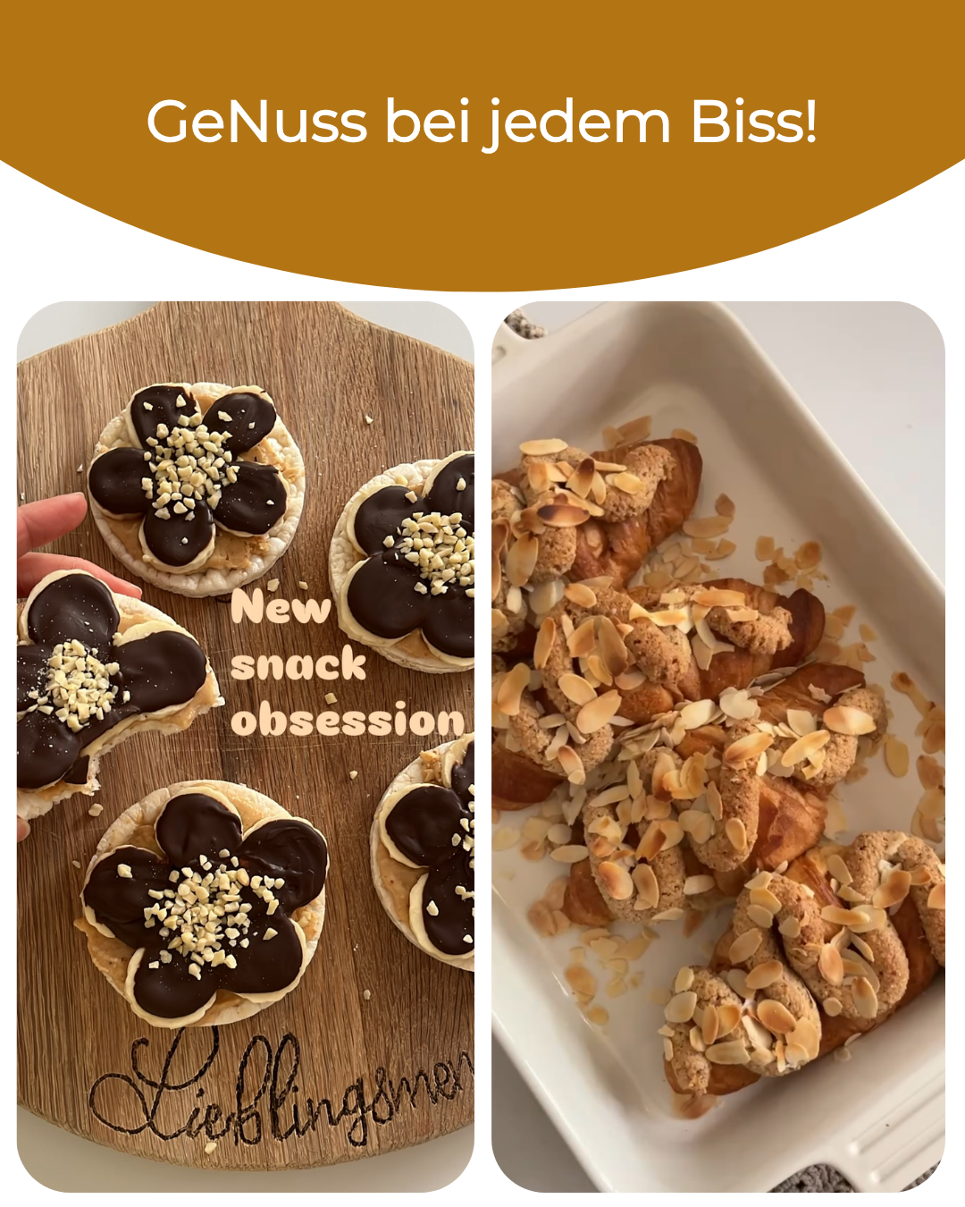 Rezeptideen mit Zimt Macadamia Nussmus von ButtaNutt: Frühstücks- und Snackgerichte