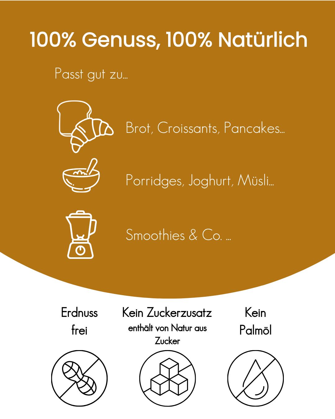 Zimt-Macadamiamus von ButtaNutt: passt zu Brot, Pancakes, Porridge, Joghurt, Müsli und Smoothies – erdnussfrei, ohne Zuckerzusatz, ohne Palmöl